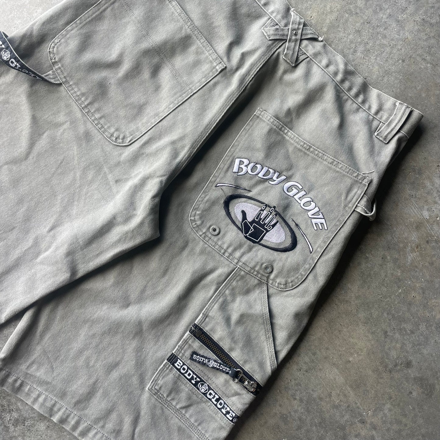 Y2K body glove jorts